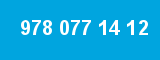 978 077 14 12 978 077 14 12